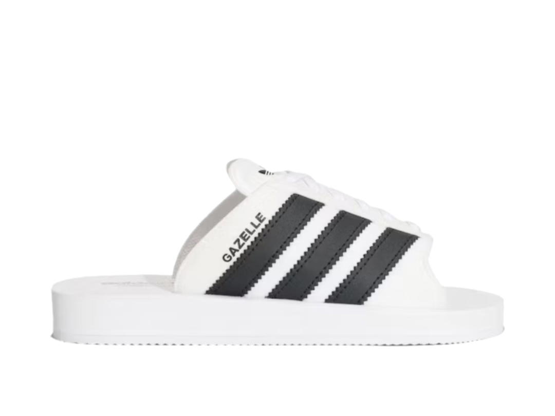 adidas Gazelle Beach Slides Women's Adidas Originals 'Black White'