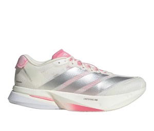 Buy adidas Adizero Boston 13 Core White Silver Metallic Bliss Pink at Sasom – Authentic and Ready to Ship