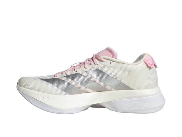 adidas adidas Adizero Boston 13 Core White Silver Metallic Clear Pink (Women's) - view 2