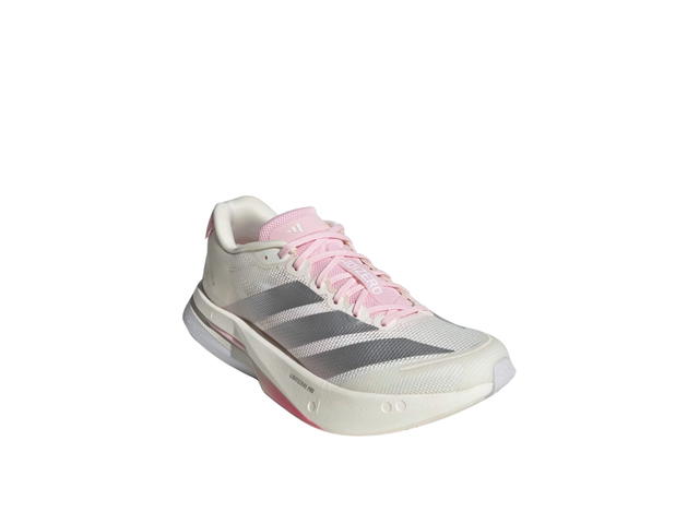 adidas adidas Adizero Boston 13 Core White Silver Metallic Clear Pink (Women's) - view 3