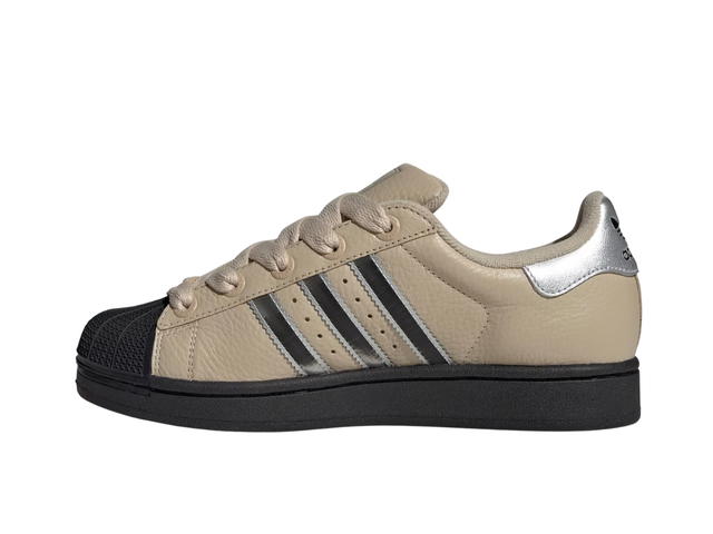 adidas adidas Originals Superstar 2 Stone Khaki Silver Metallic Core Black (Women's) - view 2