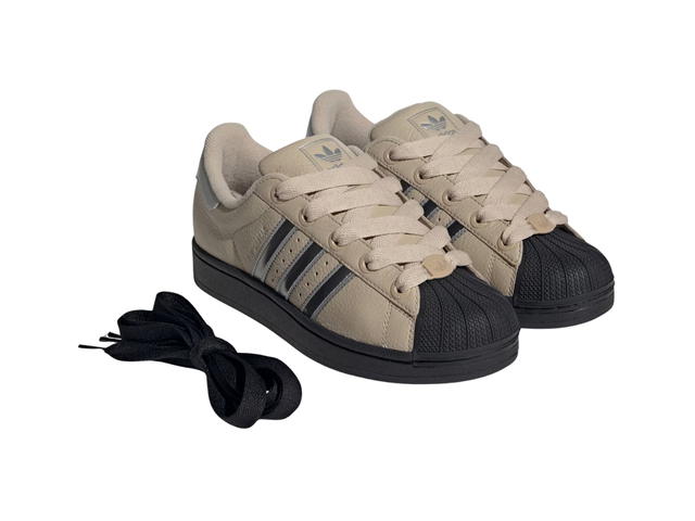 adidas adidas Originals Superstar 2 Stone Khaki Silver Metallic Core Black (Women's) - view 3