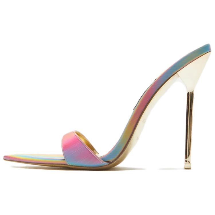 Kith KITH Leather Slim Heel High Heels Women's Gold