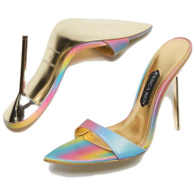 Kith KITH Leather Slim Heel High Heels Women's Gold - view 4