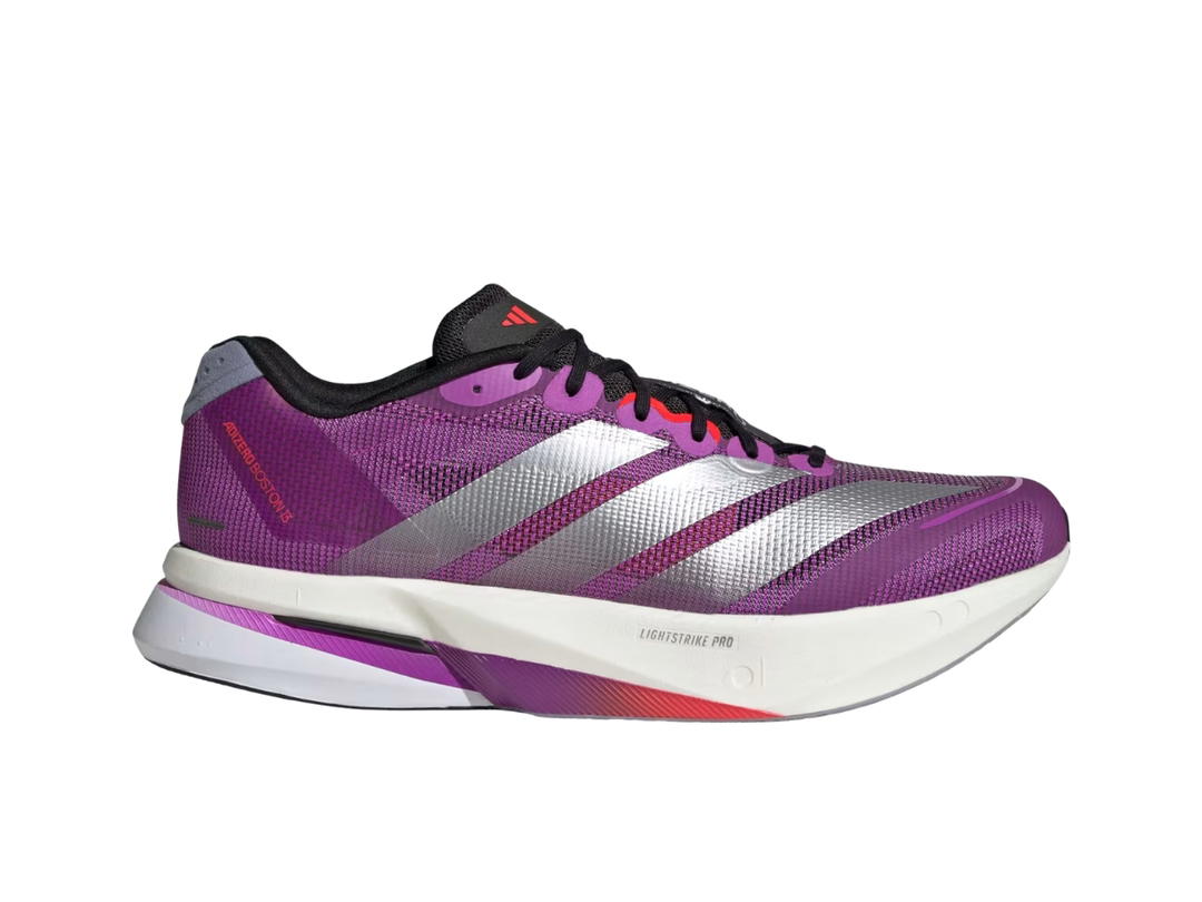 adidas adidas Adizero Boston 13 Purple Burst Silver Metallic Lucid Red