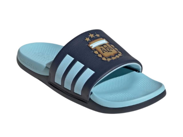adidas adidas Adilette Comfort 2.0 Argentina Slides Icey Blue - view 3