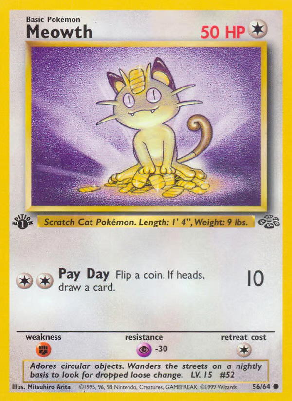 Pokemon Pokemon Meowth C [JU 56/64] Base "Jungle" (EN)
