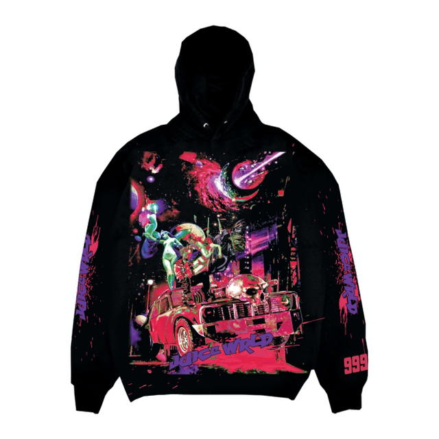 Juice Wrld Juice Wrld x Vlone Galaxy Hoodie Black - view 1
