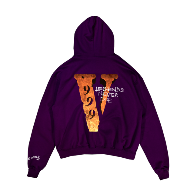 Juice Wrld Juice Wrld x Vlone Legends Never Die Hoodie Purple - view 1