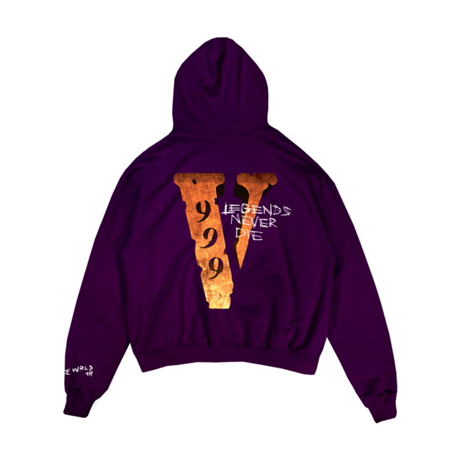 Juice Wrld Juice Wrld x Vlone Legends Never Die Hoodie Purple - view 2
