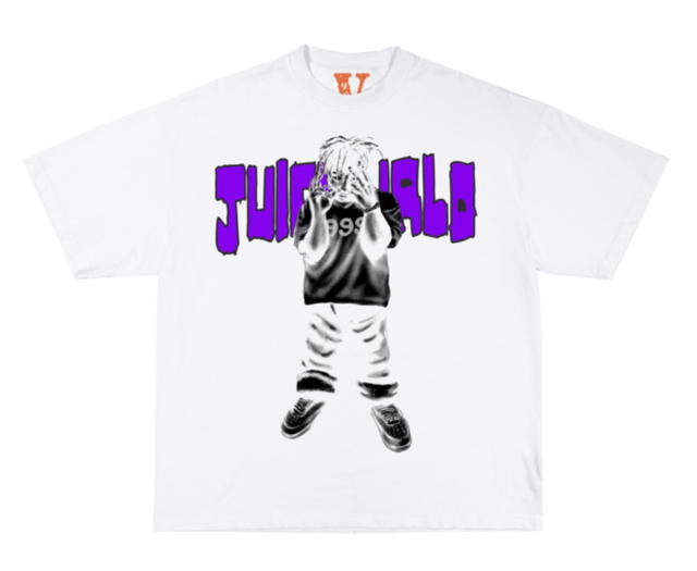 Juice Wrld Juice Wrld x Vlone MOTY Man of the Year T-shirt White/Purple - view 1