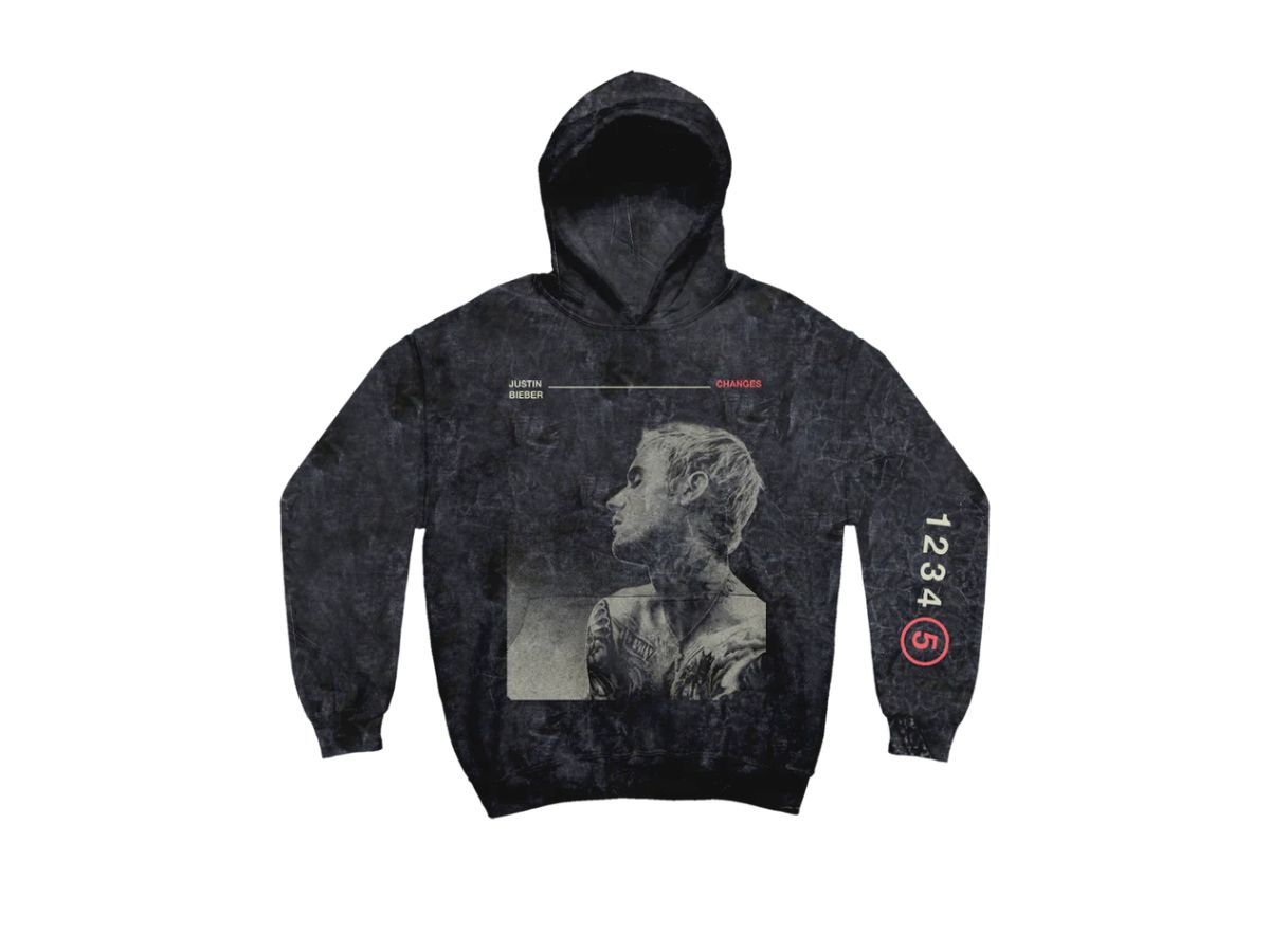 Justin Bieber Justin Bieber Changes Silhouette Hoodie Washed Black