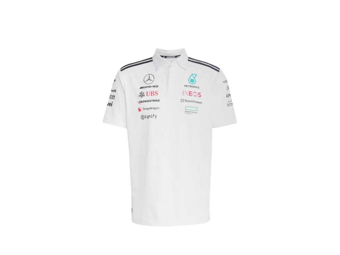adidas adidas Mercedes - Amg Petronas Formula One Team Polo Shirt Men's White Melange Black