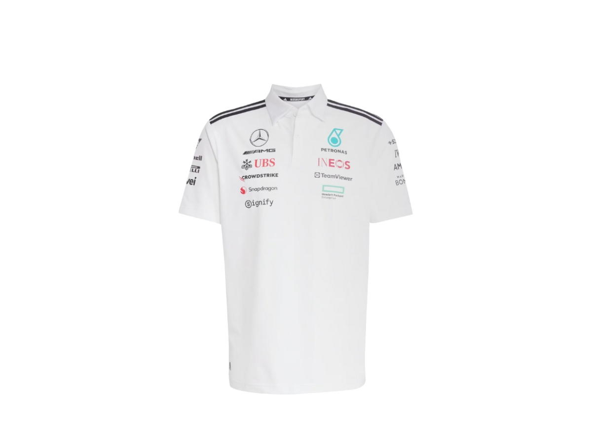 adidas adidas Mercedes - Amg Petronas Formula One Team Polo Shirt Men's White Melange Black