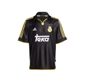 Buy adidas Real Madrid 1999/2000 Away Retro Jersey Black at Sasom – Authentic and Ready to Ship