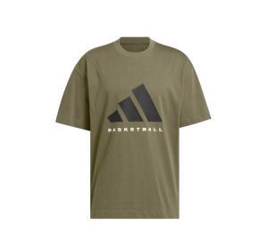 Buy adidas Basketball Tee Olive Strata at Sasom – Authentic and Ready to Ship