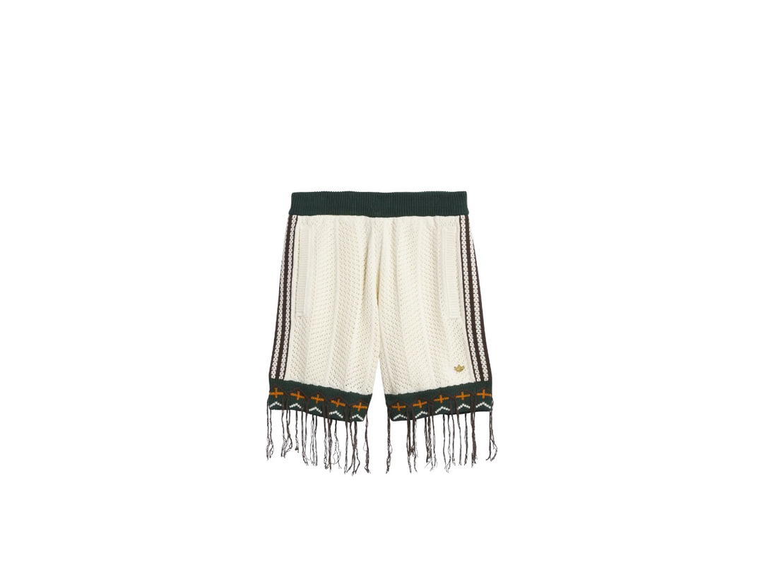 adidas adidas X Clot Crochet Shorts By Edison Chen Cream White