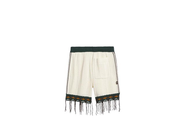 adidas adidas X Clot Crochet Shorts By Edison Chen Cream White - view 2