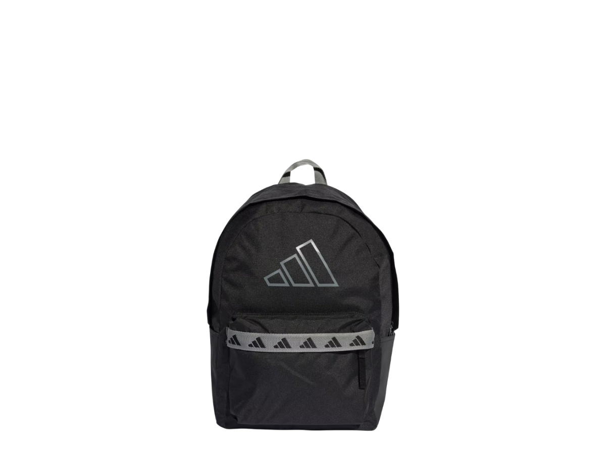 adidas adidas Classic Tape Backpack Black Grey Three