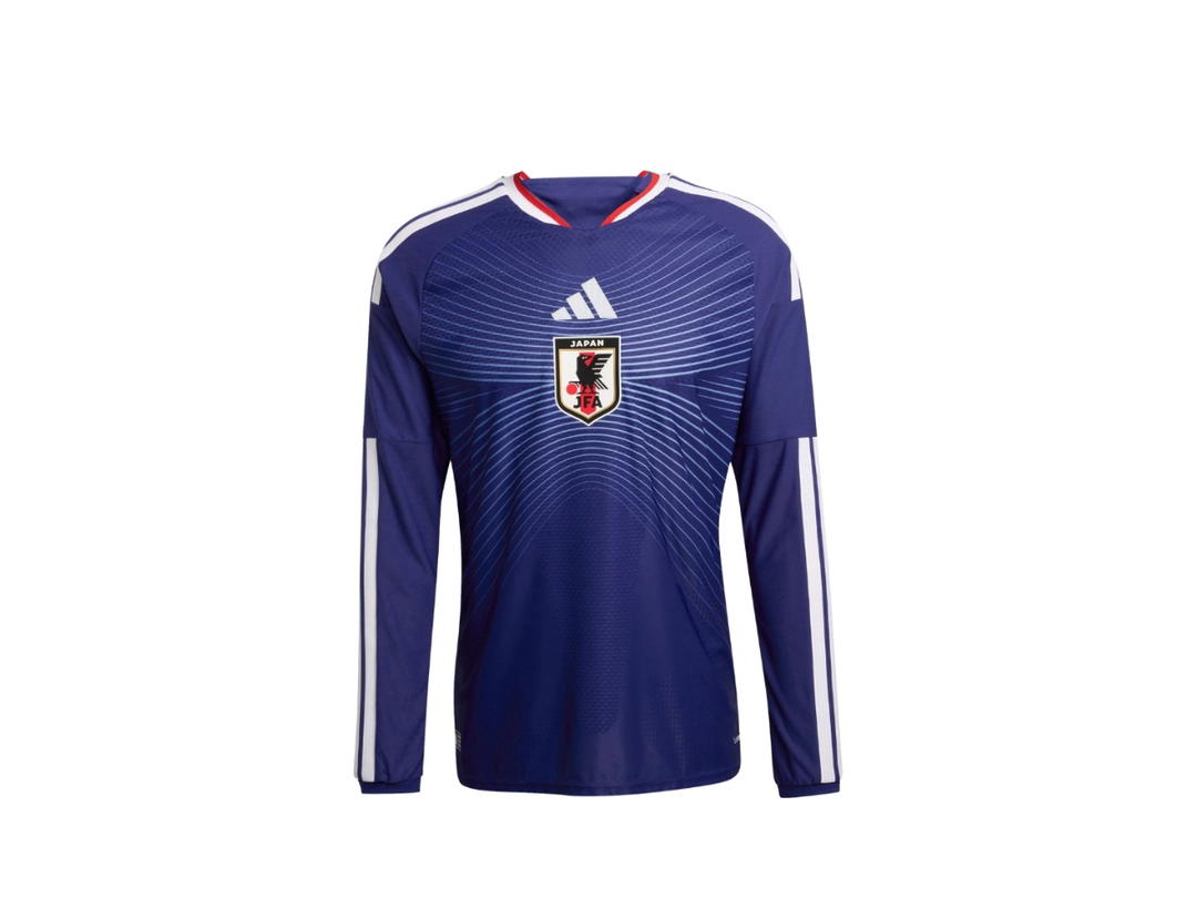 adidas adidas Japan National Team Home Player Long Sleeve Jersey 26 Japan Blue Ash Blue