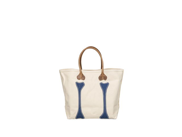 Kapital Kapital Canvas KO.TSU.KO.TSU. Tote Bag Ecru Navy - view 2