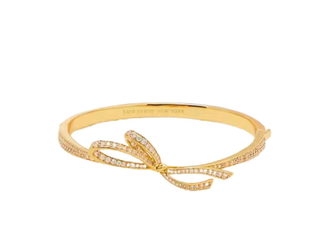 Katespade Katespade All Tied Up Pave Bangle Gold