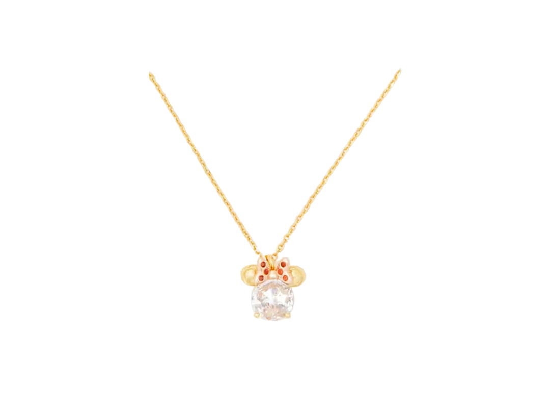 Katespade Katespade x Disney New York Minnie Pendant Necklace Clear