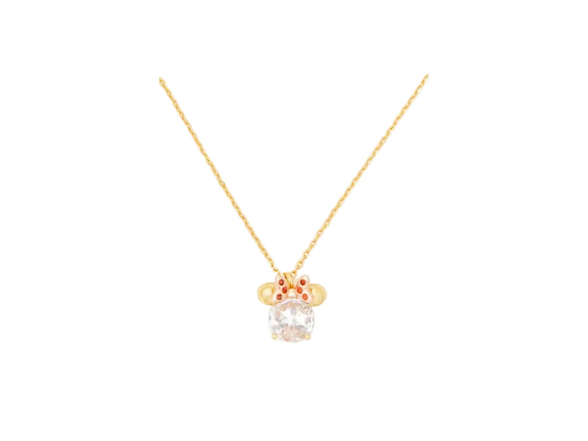 Katespade Katespade x Disney New York Minnie Pendant Necklace Clear