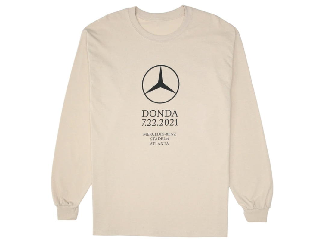 Kanye West Kanye West DONDA Atlanta Listening Event L/S T-shirt Cream