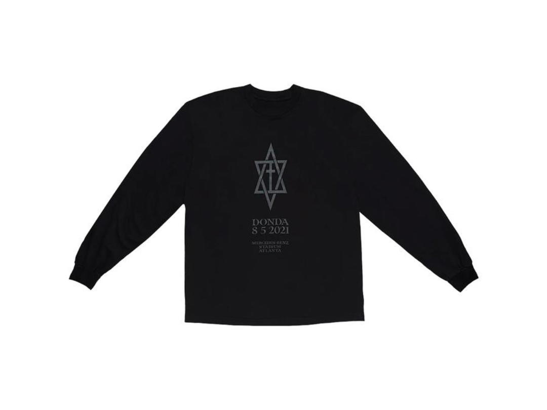 Kanye West Kanye West DONDA August 5 Listening Event L/S T-shirt Black