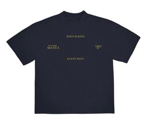 Buy Kanye West Jesus Is King Vinyl II T-shirt Navy at Sasom – Authentic and Ready to Ship