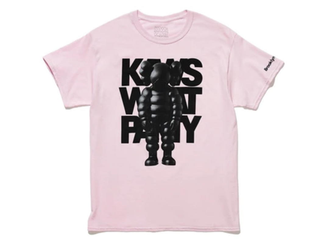 Kaws Kaws Brooklyn Museum What Party T-shirt Light Pink