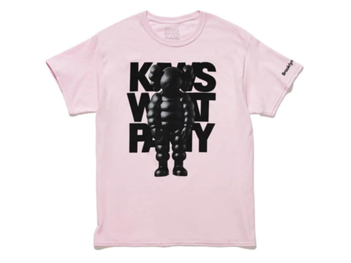 Kaws Kaws Brooklyn Museum What Party T-shirt Light Pink