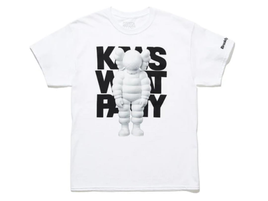 Kaws Kaws Brooklyn Museum What Party T-shirt White/White