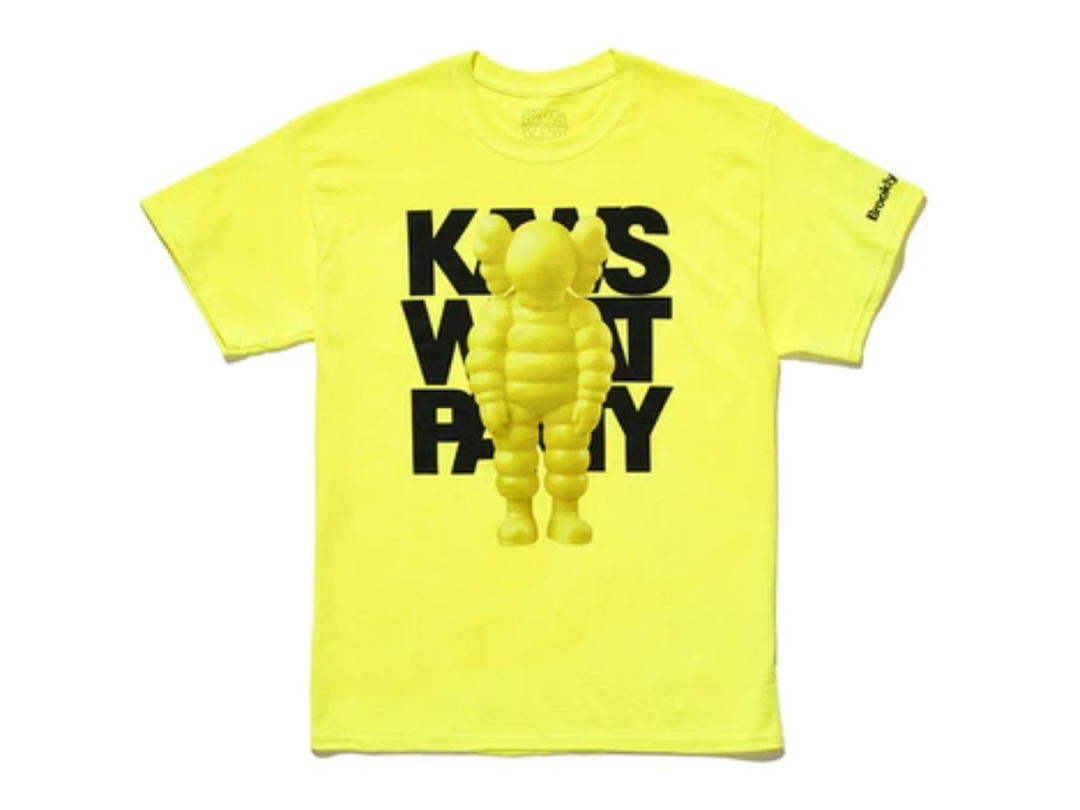 Kaws Kaws Brooklyn Museum What Party T-shirt Yellow