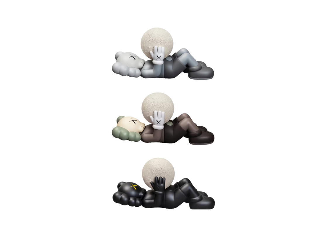 Kaws Kaws Holiday Shanghai Vinyl Figures Black Grey Brown