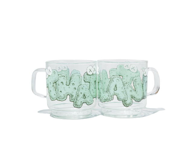 Kaws Kaws Holiday Thailand Glass Mug Multicolor - view 1