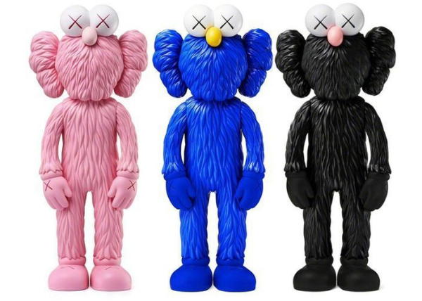 Kaws KAWS BFF Open Edition Vinyl Figure Pink/Blue/Black Set