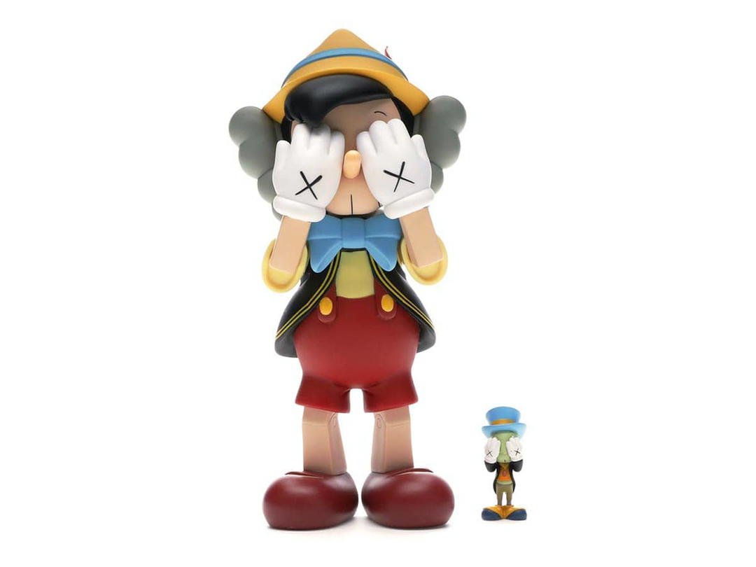 Kaws KAWS Pinocchio & Jiminy Cricket Vinyl Figure Multi