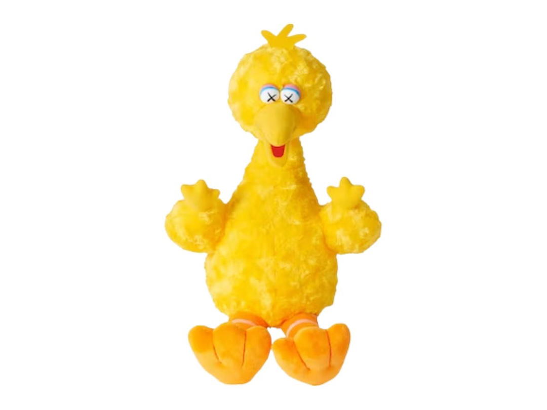 Kaws KAWS Sesame Street Uniqlo Big Bird Plush Toy Yellow