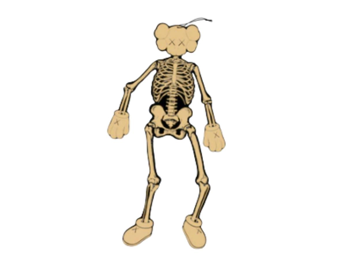 Kaws KAWS Skeleton Board Cutout Ornament Bone