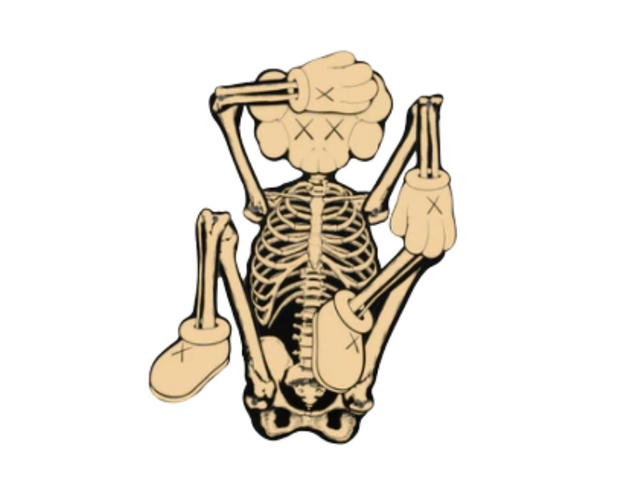 Kaws KAWS Skeleton Board Cutout Ornament Bone - view 2