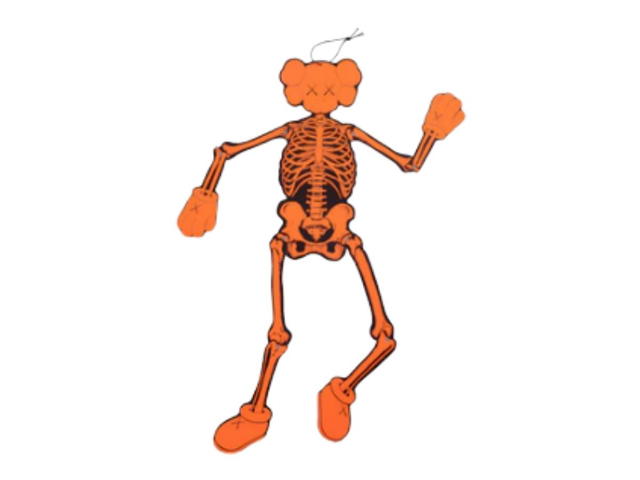 Kaws KAWS Skeleton Board Cutout Ornament Orange - view 1
