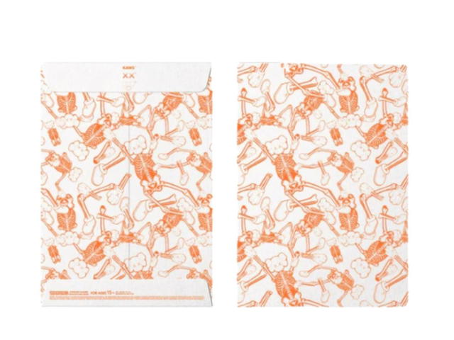 Kaws KAWS Skeleton Board Cutout Ornament Orange - view 3