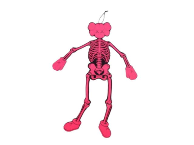 Kaws KAWS Skeleton Board Cutout Ornament Pink - view 1
