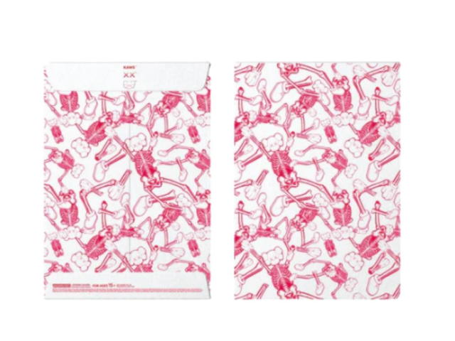 Kaws KAWS Skeleton Board Cutout Ornament Pink - view 3