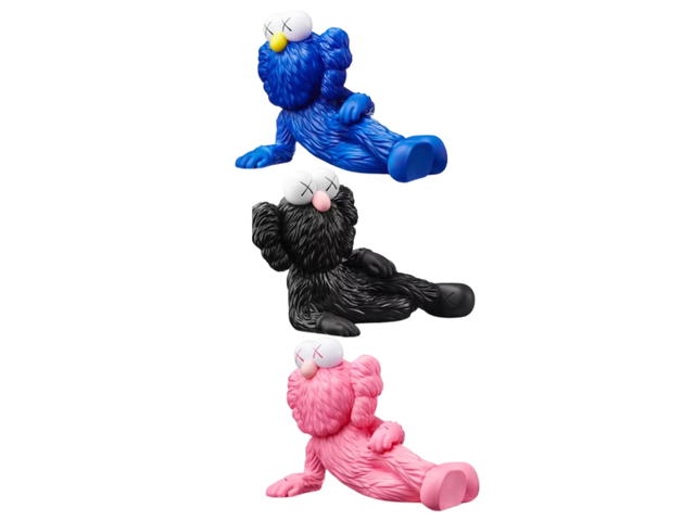 Kaws Kaws TIME OFF Vinyl Figure Set Blue Black Pink - view 2