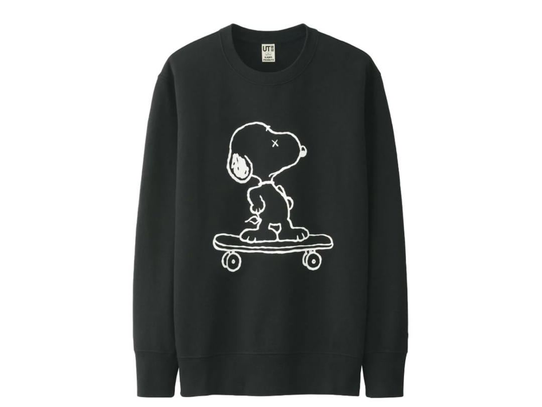 Kaws Uniqlo Kaws X Peanuts Sweat Shirt Black