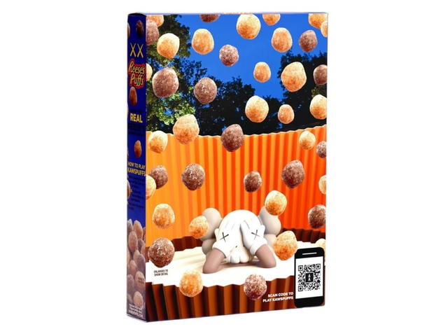 Kaws Kaws X Reese's Puffs Limited Edition Cereal (Not Fit For Human Consumption) Blue - view 2