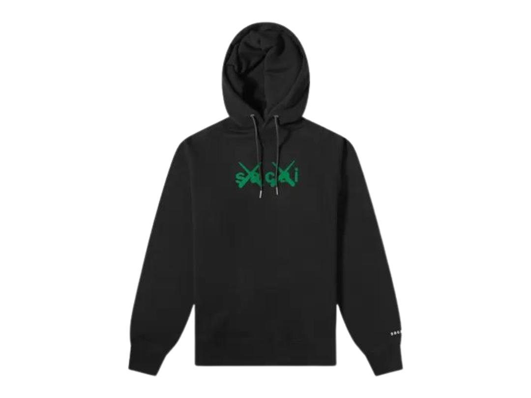 Kaws Kaws X Sacai Flock Hoody Black & Green